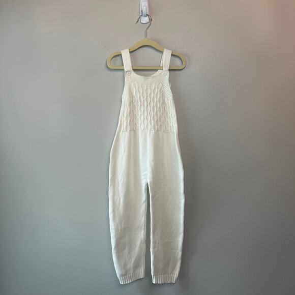 Bailey's Blossoms Toddler Girl One Piece Knit Sleeveless Romper White Size 4T - Picture 1 of 5